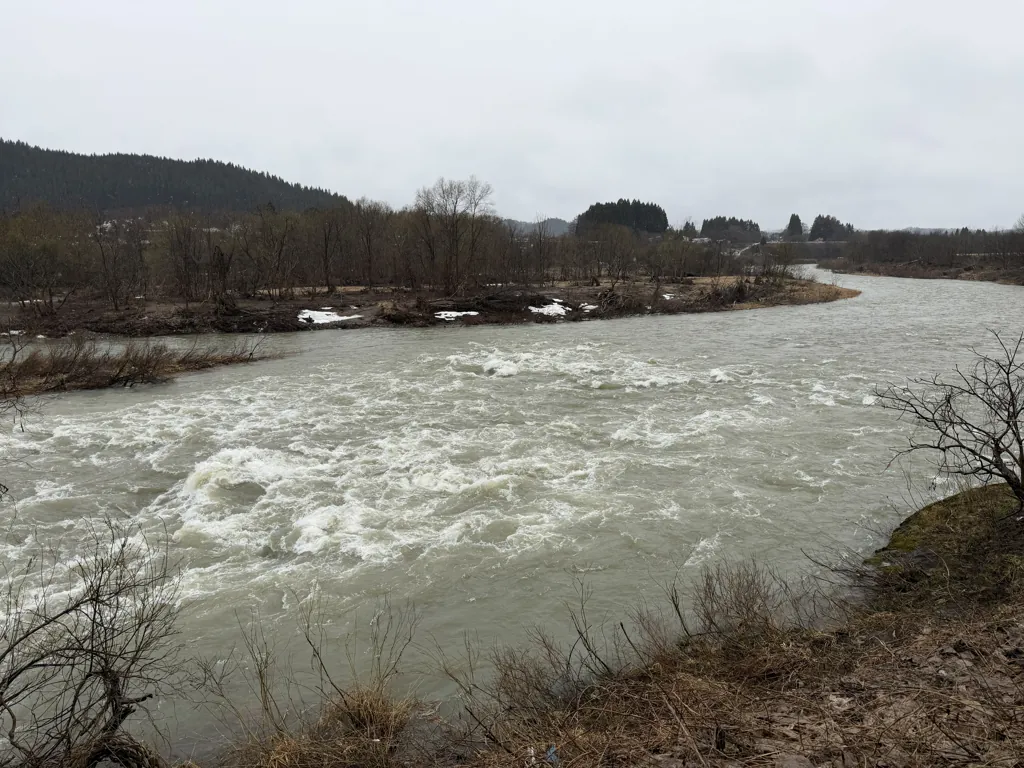 阿仁川根小屋堰堤下