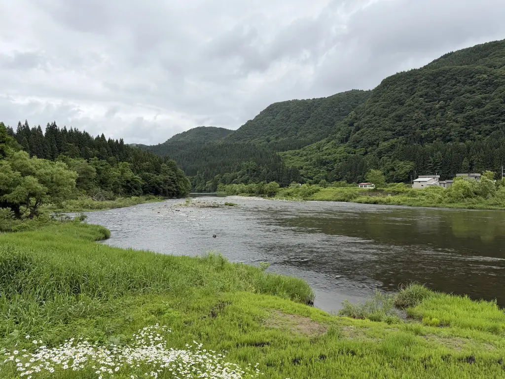 小阿仁川合流点