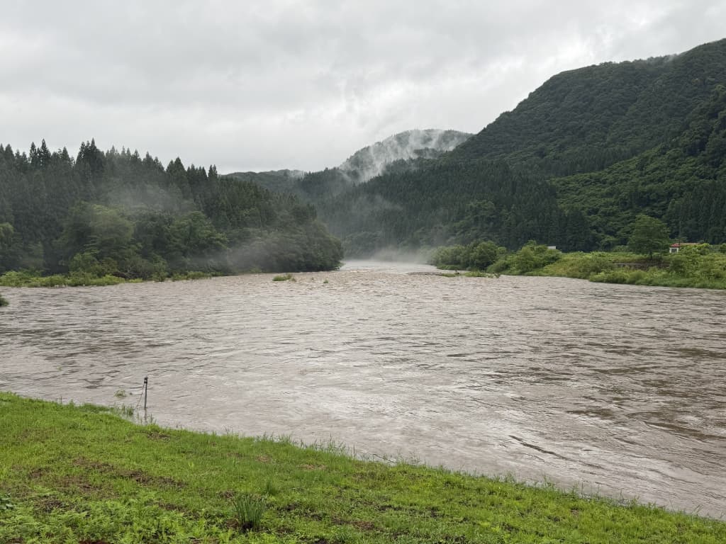 2026年7月12日の阿仁川 温泉下