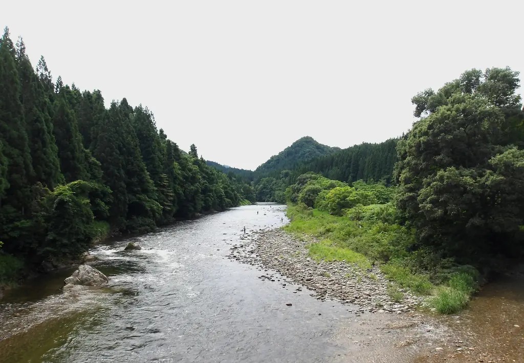 増水前（7/25）の 荒瀬